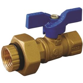 JOMAR BALL VALVE - 1/2" FNPT WITH DIELECTRIC UNION - NO TEST PORT