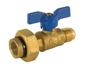 JOMAR BALL VALVE 1/2” FL x 1/2” FNPT WITH DIEL UNION - NO TEST PORT