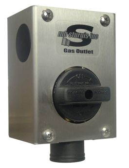 MB STURGIS STAINLESS STEEL GAS OUTLET BOX