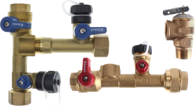 RINNAI 107000639 DEDICATED RETURN & ISOLATION VALVE KIT WITH PRV