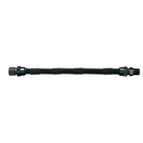 DORMONT 10ANW-2132-18 WHISPER-FLEX® NON-WHISTLING 3/8" GAS LOG CONNECTOR - 3/8" MIP x 1/2" FIP x 18" BLACK COATED