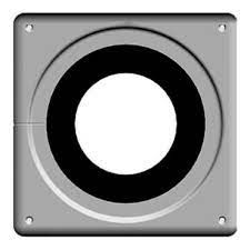 RINNAI 188485 BLACK RETROFIT WALL PLATE 3/5 TO 2/4