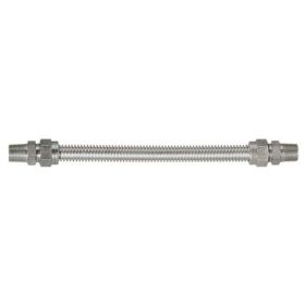 DORMONT 20-3131-24 SUPR-SAFE® 1/2" APPLIANCE CONNECTOR - 1/2" MIP x 1/2" MIP x 24"