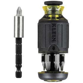 KLEIN TOOLS 8-IN-1 MULTI-BIT ADJUSTABLE LENGTH STUBBY SCREWDRIVER