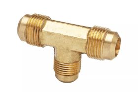 44R 1/2X1/2X3/8 - BRASS REDUCING FLARE TEE - 1/2"x1/2"x3/8"