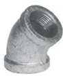 SCHEDULE 40 3/4" GALVANIZED 45° ELBOW - IMPORT