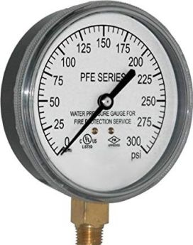 ESP S101D-3544 1/4" MPT GAUGE - 0-300 PSI DRY - 3-1/2" DIAL