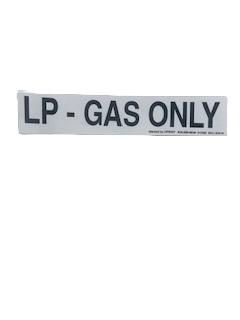 FOOD TRUCK DECAL - LP GAS ONLY