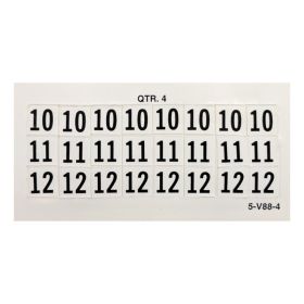 DECAL - 5-V88-4 - Q4 DECAL SET FOR VISUAL INSPECTION DECALS - 1/4" x 1/4"