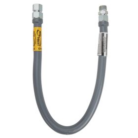 DORMONT 61-6162-18 ULTRA FLOW® 1-1/2" HIGH BTU COATED APPLIANCE CONNECTOR - 1-1/4" MIP x 1-1/4" FIP x 18"