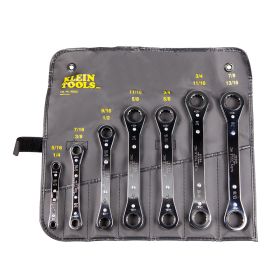 KLEIN TOOLS RATCHETING BOX WRENCH SET - 7-PIECE