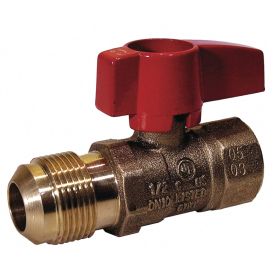 DORMONT 91-3032 REDUCED PORT BALL VALVE - 5/8" M.FLARE x 1/2" FIP