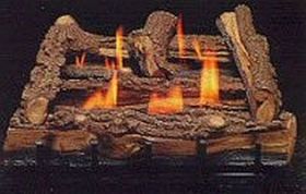HEATMASTER 18" SPLIT OAK GAS LOG SET