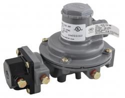 MEC COMPACT INTEGRAL TWO-STAGE REGULATOR 1/4" FNPT x 1/2" FNPT - 11"WC