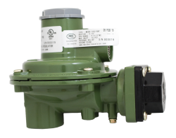 MEC COMPACT BACK MNT 2ND STG REGULATOR 1/2"FNPT x 1/2"FNPT - 11" WC