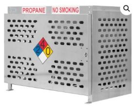 ASM 33# FORKLIFT CYLINDER CAGE - ALUMINUM - HOLDS 6 CYLINDERS