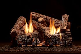 AMERICAN HEARTH ALS-24RVS RAVENWOOD SELECT 24" 9-PIECE REFRACTORY LOG SET