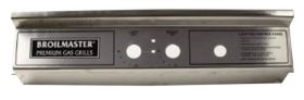 BROILMASTER CONTROL PANEL AND LABEL ASSEMBLY FOR P3X, H3X, Q3X, P3, & D3 GRILLS