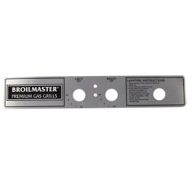 BROILMASTER LABEL FOR P4X, P4, & D4