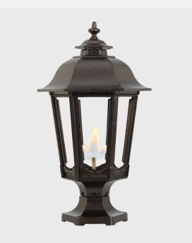 AGLW BAVARIAN EUROPEAN STYLE GAS LANTERN - POST MOUNT