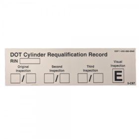DECAL - C87 - DOT MULTIPLE VISUAL REINSPECTION DECAL 5-1/4" x 1-1/2"