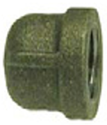 SCHEDULE 40 3/4" MALLEABLE BLACK IRON CAP - IMPORT