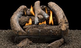 HEATMASTER 24" CAROLINA CREEKSIDE GAS LOG SET