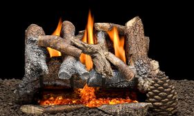 HEATMASTER 30" COUNTRY CHARM GAS LOG SET