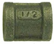 SCHEDULE 40 1" MALLEABLE BLACK IRON COUPLING - IMPORT