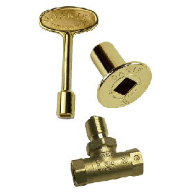 DANTE 1/2" STRAIGHT BALL VALVE COMBO PACK - BRASS FINISH