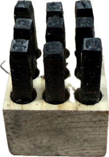 YOUNG BROS STAMP WORKS DIE SET - 0 THROUGH 9