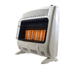 HEATSTAR F156091 30,000 BTU VF RADIANT PROPANE HEATER W/THERMOSTAT & BLOWER
