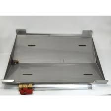 WILMINGTON GRILL REPLACEMENT FLAME INHIBITOR TRAY WITH DRAIN TUBE & VALVE