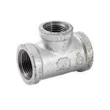 SOUTHLAND GALVANIZED REDUCING TEE - 1" x 1/2"