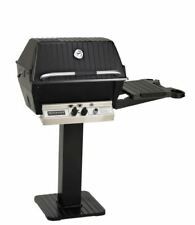 BROILMASTER DELUXE SERIES NAT GAS GRILL COMBO WITH BLACK CART BASE AND ONE SIDE SHELF