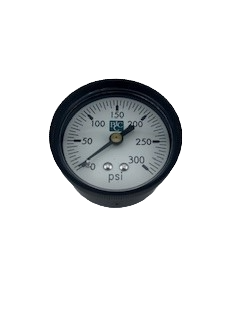 BIRCH 1/4" MNPT GAUGE 0-300 PSI BACK MOUNT