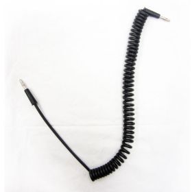 AGRA LEAD WIRES - 6' BLACK COIL - 2 BANANA PLUGS & 1 BATTERY CLIP