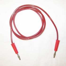 AGRA LEAD WIRES - 6' RED COIL - 2 BANANA PLUGS & 1 BATTERY CLIP