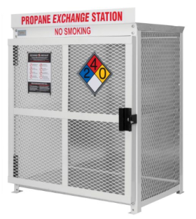 ASM 20# CYLINDER CAGE - WHITE COATED STEEL - HOLDS 12 CYLINDERS