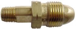 MEC FULL FLOW POL x 1/4" MNPT ASSEMBLY WITH 7/8" HEX