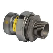 STREAMLINE CP11212G CARBON STEEL PRESS FITTING - 1" MALE UNION ADAPTER