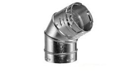 SELKIRK 45° ADJUSTABLE B VENT ELBOW - 8" ROUND VENT