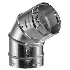 SELKIRK 45° / 60° ADJUSTABLE B VENT ELBOW - 5" ROUND VENT