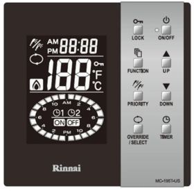 RINNAI TIMER CONTROLLER FOR RECIRCULATION