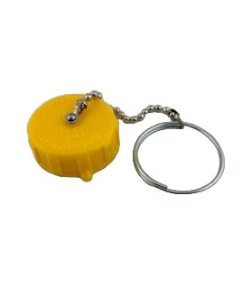 ME109-1 1-3/4" PLASTIC ACME CAP WITH RING AND CHAIN
