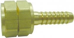 ME23C 9/16"-18 LH FEMALE x 1/4" HOSE BARB NIPPLE