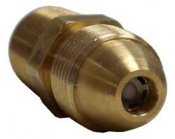 ME354EX18 MPOL x 1/2" MNPT SINGLE PIECE POL ADAPTER WITH EXCESS FLOW