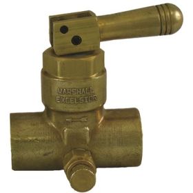 ME791DJ 1/2" x 1/2" FNPT QUICK ACTING TOGGLE VALVE WITH VENT VALVE