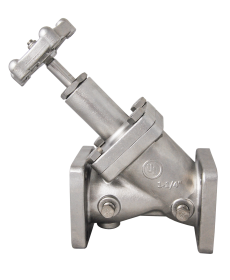 MEC STAINLESS STEEL HIGH FLOW GLOBE VALVE- 1-1/4" 4-BOLT DOUBLE FLANGE