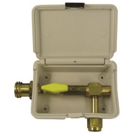 ME951IVY GAS BOX™ CONVENIENCE OUTLET IN IVORY WITH SINGLE OUTLET